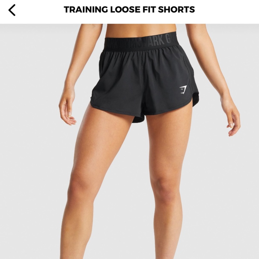 Gymshark black shorts - XS